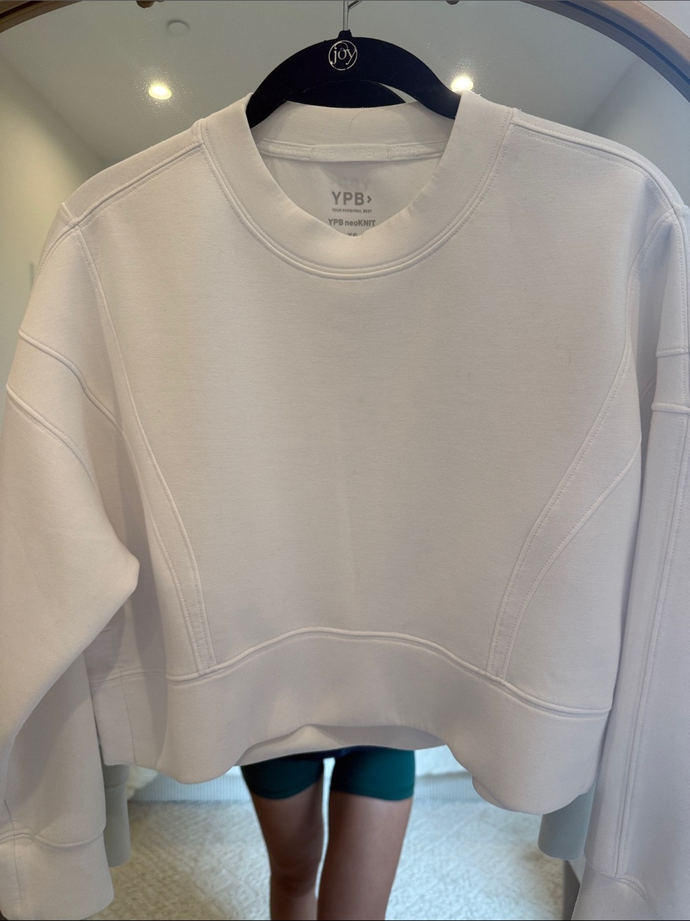 Abercrombie & Fitch White Crewneck Sweatshirt